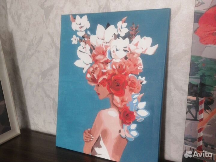 Картины по номерам раскрашенная