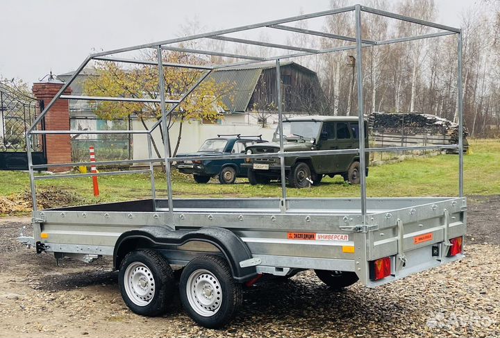 Двухосный автоприцеп 3.6х1.5 м