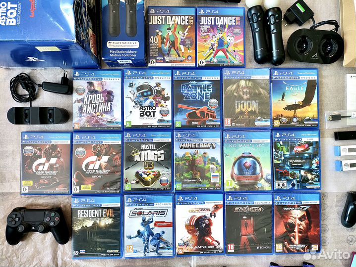 PlayStation VR и PS Move Диски С Играми