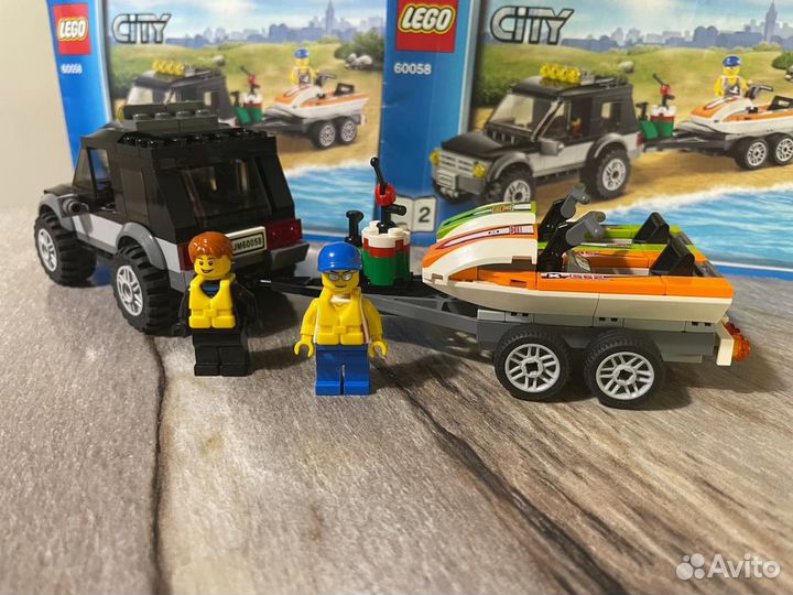 Lego City Great Vehicles Внедорожник с катером