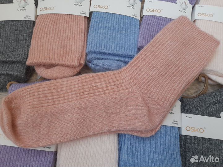 Теплые носки из ангоры