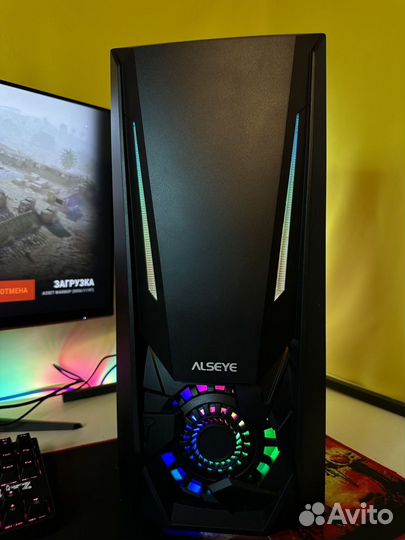 Игровой PC: i7+RX580 32GB ssd512gb 165гц мех.клава