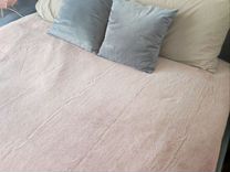 Плед светло-розовый 200x220 см велсофт