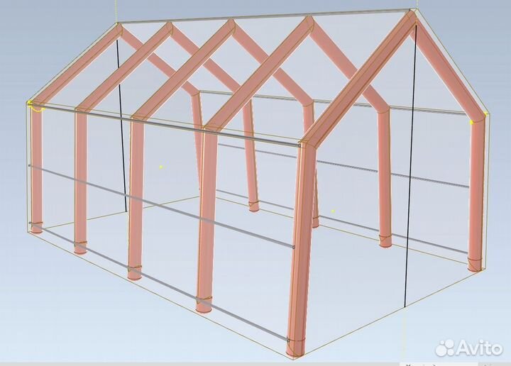 Пневмокаркасная палатка. Надувной ангар
