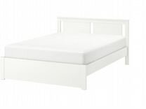 Кровать двухспальная IKEA original Cонгесанд белая