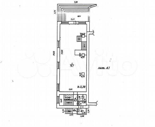 Торговая площадь, офис, салон 70 м²,90кв.м