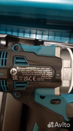 Дрель-шуруповерт аккумуляторная Makita HP002GZ XGT