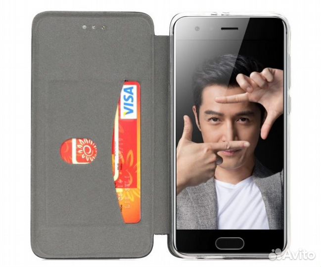 Фирменный Магнитный Чехол для Honor 9 (Black)