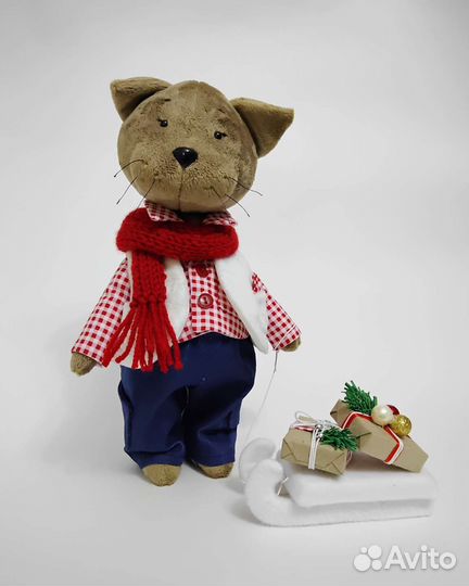 Текстильные игрушки. Котик