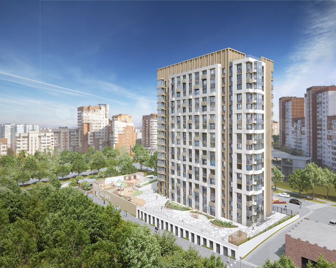2-к. квартира, 57,5 м², 2/16 эт.