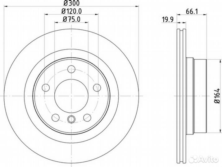 Диск тормозной BMW 1-series 2-series 3-series 4-se