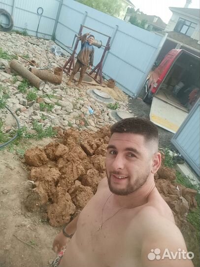 Копка-Чистка колодца.Септик из жби колец