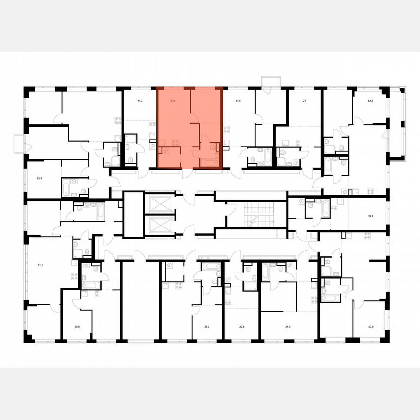 1-к. квартира, 37,6 м², 8/16 эт.
