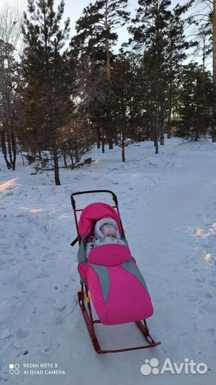 Санки коляска ника
