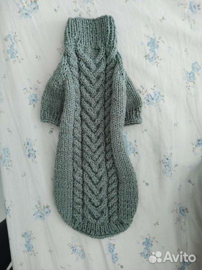 Кофта вязаная ручной работы для кота или собачки