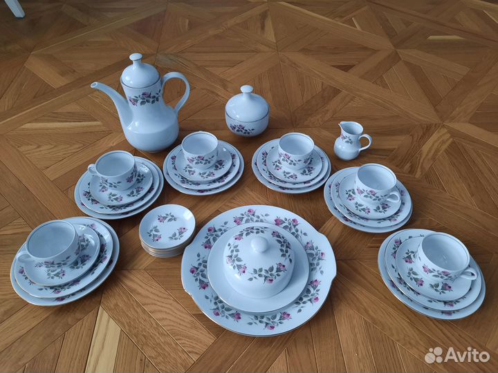 Чайный сервиз кахла Розочки