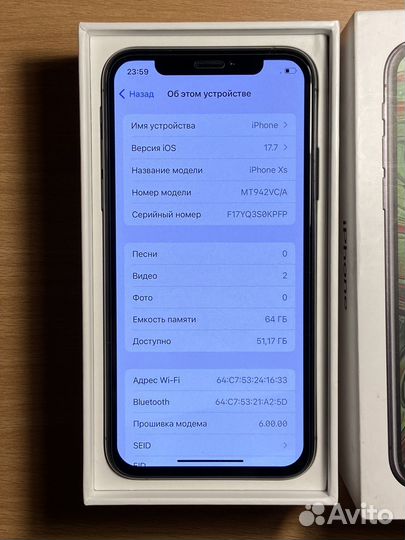 iPhone Xs, 64 ГБ