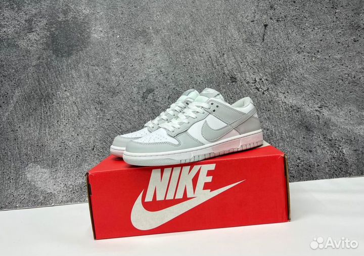 Кроссовки Nike SB Dunk Grey Люкс