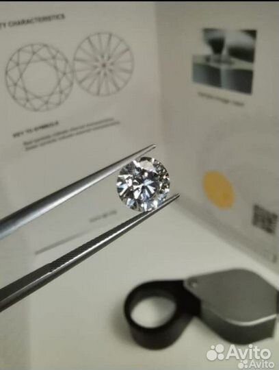 Бриллиант CVD 1.56 карат круглый