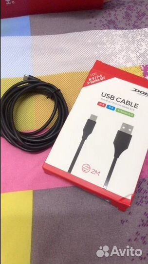 Кабель USB - TypeC 2метра для Nintendo,PS5. Новые