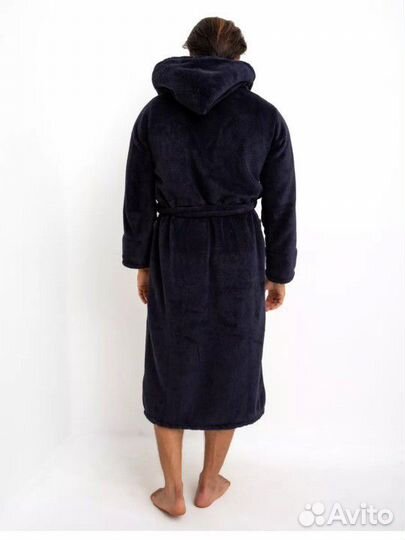 Халат банный мужской синий размер 3XL новый