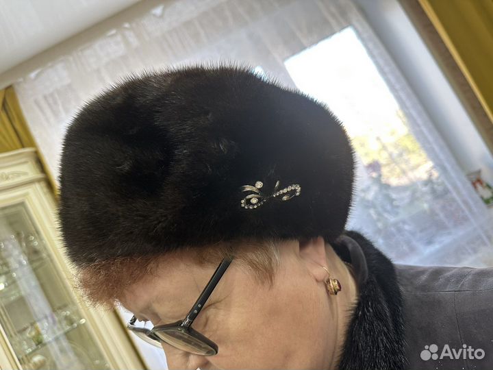 Шапка норковая женская
