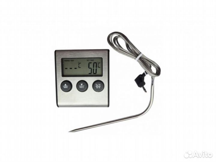 Термометр с проводным термосенсором и звуковым оп