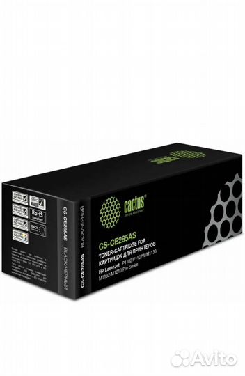 Картриджи cactus Cactus CS-CE285AS Black