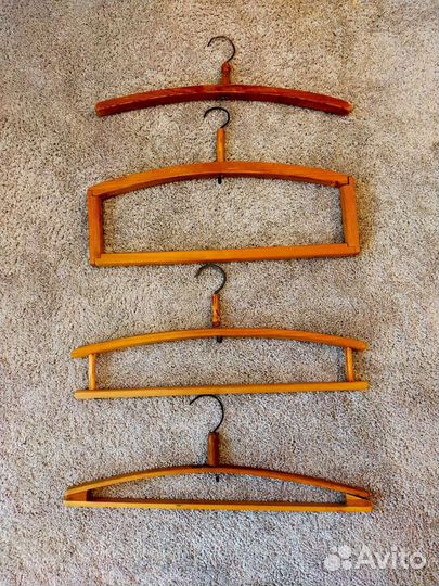 Вешалки плечики 4шт деревянные старинные