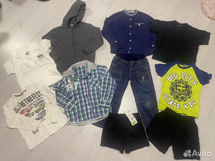Вещи пакетом на мальчика 110 116
