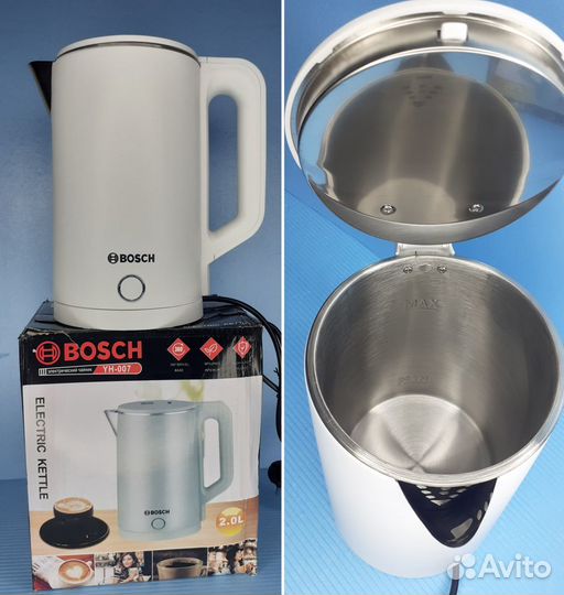 Электро чайник Bosh 2 литра 1800w Белый