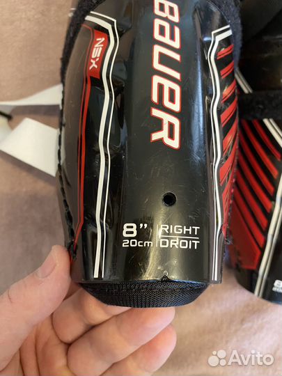 Щитки хоккейные bauer детские