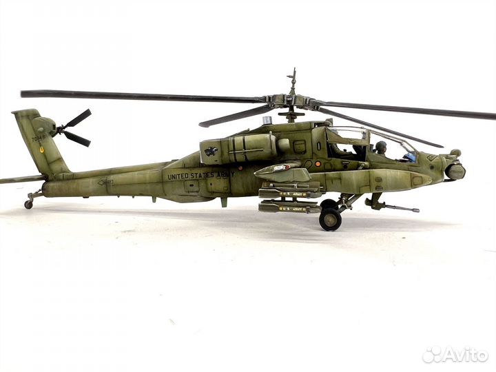Готовая модель вертолета AH-64A apache