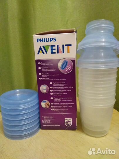 Контейнеры для хранения грудного молока/еды 7шт