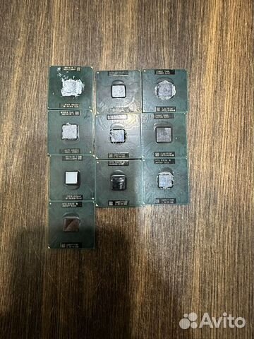 Лот 10шт проццесоры ноутбука intel t4300 и др
