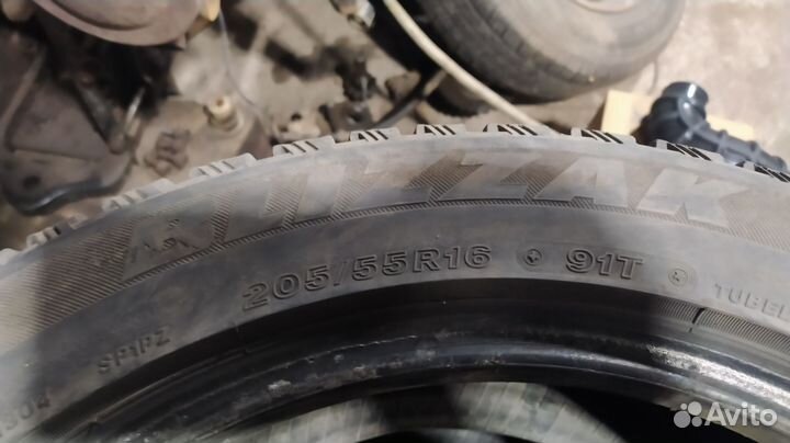 Шины 205 55 16 зимние бу bridgestone