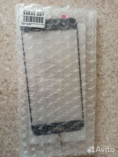 Экран (стекло) на xiaomi mi note 3 новое