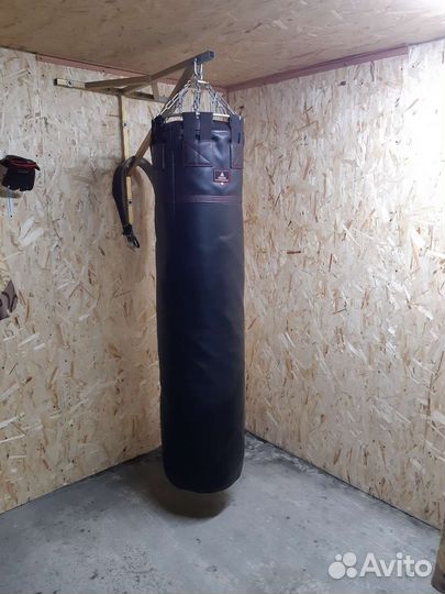 Боксерский мешок кожаный, XL