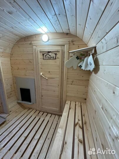 Баня бочка квадро на колёсах аренда