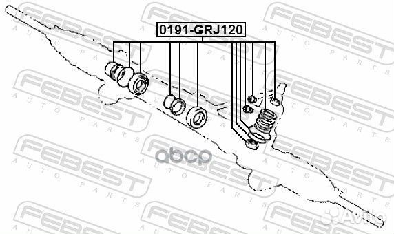 Ремкомплект рулевой рейки toyota land cruiser P