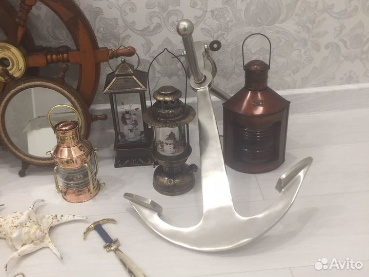 Часы Песочные Рында Колокольчик Штурвал Фонари