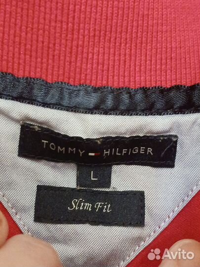 Рубашка поло tommy hilfiger хлопок