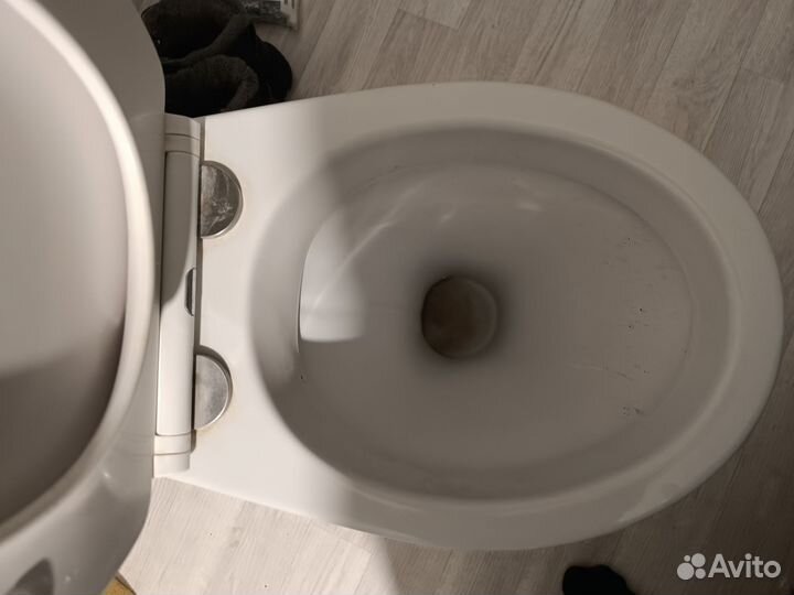 Строительный унитаз с гофрой
