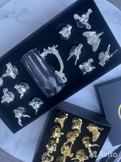 Рюмки стопки перевертыши с кувшином