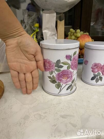 Набор металических банок 3 шт