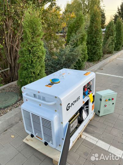 Генератор дизельный 10 kW g-power DG11000S