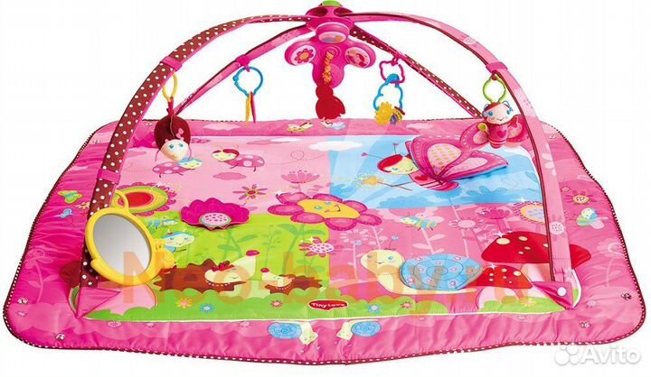 Шезлонг и развивающий коврик тини лав