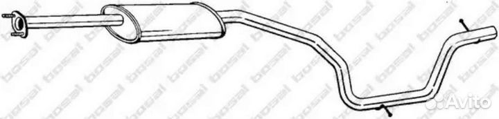 Глушитель центральная часть