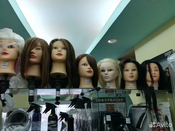 Голова манекен с волосами