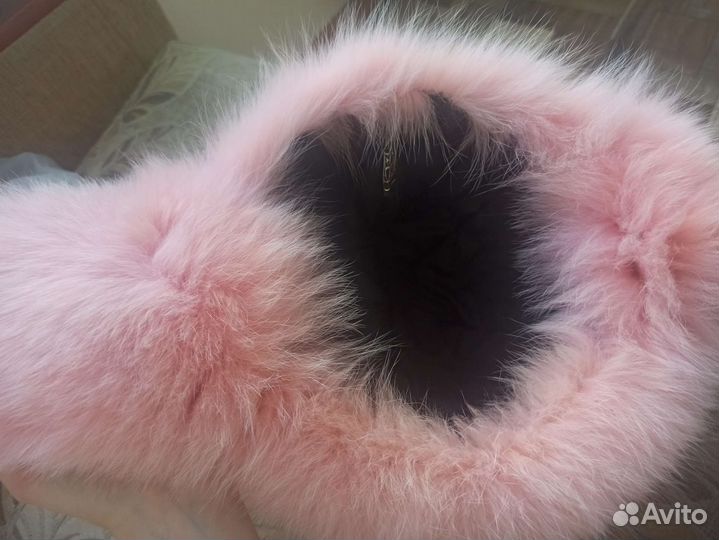 Зимняя шапка-ушанка женская